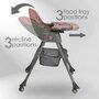 Scaun de masa, Bebe Stars, Comfy, Transformabil in scaun de joaca, Pliabil, Pana la 15 kg, Cu spatar inclinabil in 3 pozitii, Cu tavita dubla detasabila, Conform cu EN14988:2017, 6 luni+, Apple - 4