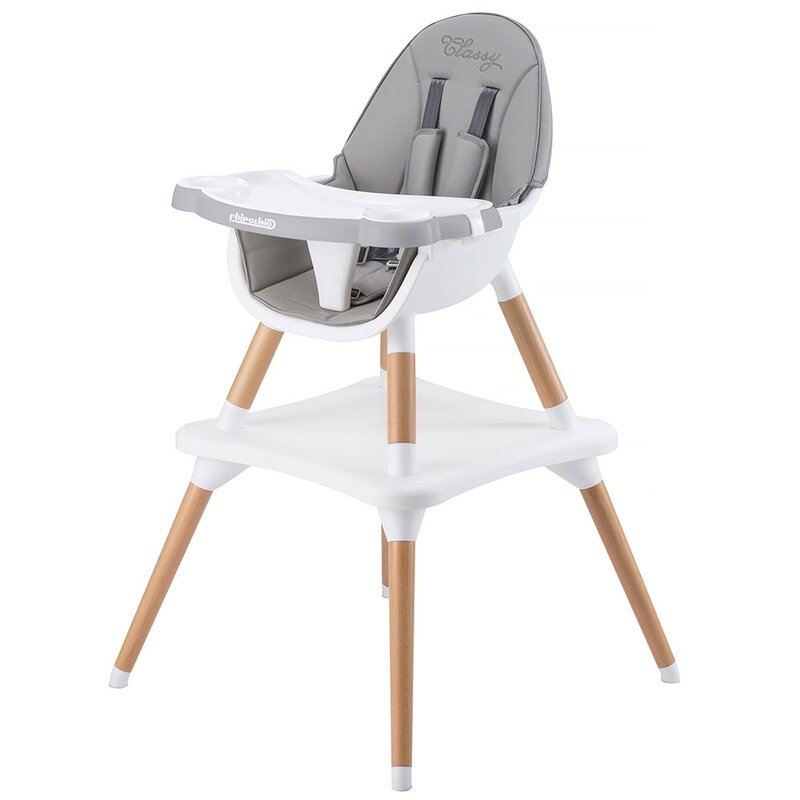 Chipolino - scaun de masa multifunctional classy 3 in 1 mist din lemn