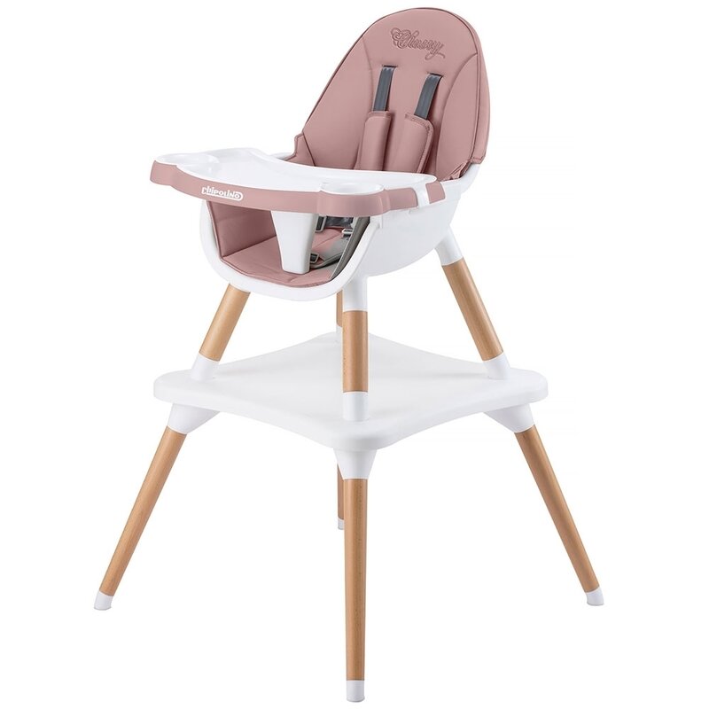 Chipolino - scaun de masa multifunctional classy 3 in 1 peony din lemn