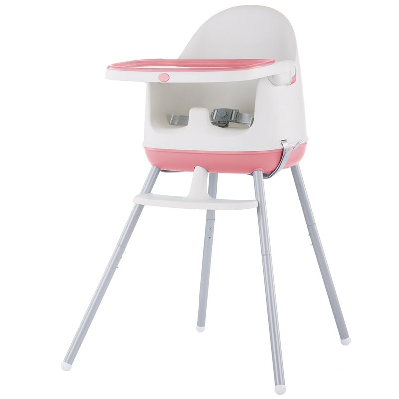 Chipolino - scaun de masa multifunctional pudding 3 in 1 peony, roz