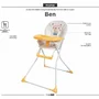 Scaun de masa fix, FreeON, Ben, Cu husa detasabila si lavabila, Cu tavita reglabila, 6 - 36 luni, Conform cu standardul european de securitate EN 14988:2017+A1:2020, Panda - 3