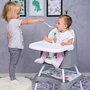 Lorelli - Scaun de masa inalt pentru copii, Trick, convertibil 3in1, Grey Candy - 5