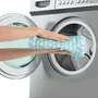 Scaun de masa, Ingenuity, Yummity Yum, Pliabil, Cu tavita, Cu suport picioare, Cu husa detasabila si lavabila, 6 luni+, Albastru - 6