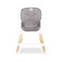 Scaun de masa, Lionelo, Mona, 4 in 1, Transformabil, Reglabil in inaltime in 3 pozitii, Conform cu standardele europene de securitate EN14988, EN16120, Stone, Resigilat - 12