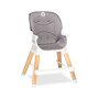 Scaun de masa, Lionelo, Mona, 4 in 1, Transformabil, Reglabil in inaltime in 3 pozitii, Conform cu standardele europene de securitate EN14988, EN16120, Stone, Resigilat - 13