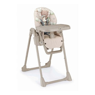 Scaun de Masa Multifunctional pentru Bebelusi si Copii, CAM   Pappananna, Inaltime Ajustabila, Varsta 6-36 luni, Pliabil, Centura de Siguranta in 5 Puncte, Depozitare, Bej