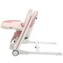 Scaun de masa, New Baby, Muka, Pliabil, Pana la 15 kg, Reglabil pe inaltime in 5 trepte, Reglare suport pentru picioare in 3 trepte, 6-36 luni, Dusty Pink - 12