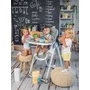 Scaun de masa, Party, reglabil, cadru aluminiu, Mellow Rose Leather - 6