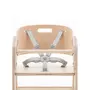 Scaun de masa pliabil din lemn MamaToyz, multifunctional si transformabil cu masuta, 6 luni - adolescent, Natur - 6