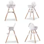 Scaun de masa reglabil in inaltime Childhome Evolu 2 Natural Alb - 2