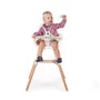 Scaun de masa reglabil in inaltime Childhome Evolu 2 Natural Alb - 5