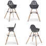 Scaun de masa reglabil in inaltime Childhome Evolu 2 Natural Antracit - 3