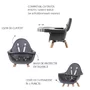 Scaun de masa reglabil in inaltime Childhome Evolu 2 Natural Antracit - 4