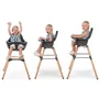 Scaun de masa reglabil in inaltime Childhome Evolu 2 Natural Antracit - 5