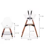 Scaun de masa reglabil in inaltime Childhome Evolu 2 Natural inchis Alb transparent - 2