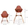 Scaun de masa reglabil in inaltime Childhome Evolu 2 Natural Ruginiu - 2