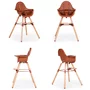 Scaun de masa reglabil in inaltime Childhome Evolu 2 Natural Ruginiu - 6