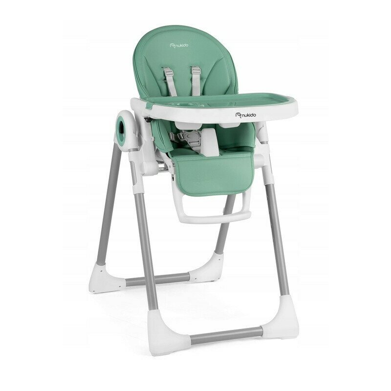 Scaun de masa reglabil pe inaltime in 8 trepte, Cu 2 roti, Multifunctional, 3in1, Nukido, Belo, Verde