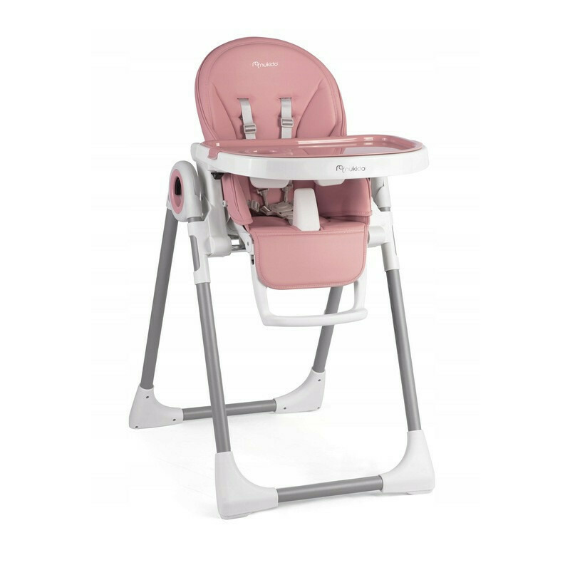 Scaun de masa reglabil pe inaltime in 8 trepte, Cu 2 roti, Multifunctional, 3in1, Nukido, Belo, Pink