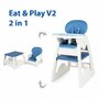 Juju - Scaun de masa Multifunctional Eat&Play V2, Albastru - 3
