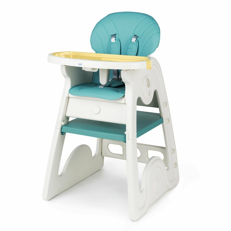 Juju - scaun de masa multifunctional eat&play v2, turcoaz