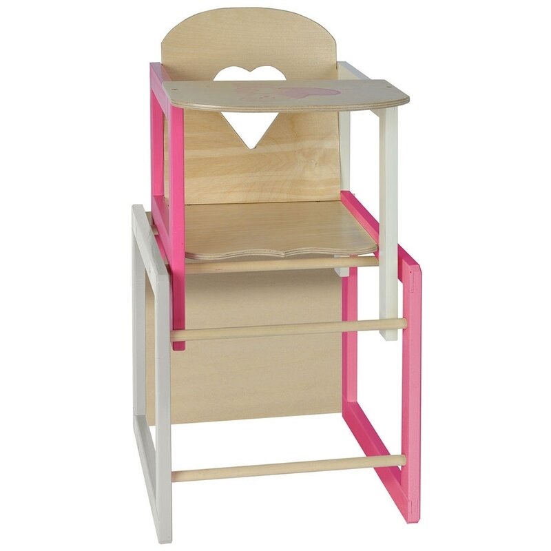 Eichhorn - scaun de masa transformabil pentru papusi doll's highchair with table