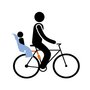 Thule - Scaun pentru copii, cu montare pe bicicleta in spate - Yepp Maxi Frame-mounted, Black - 5