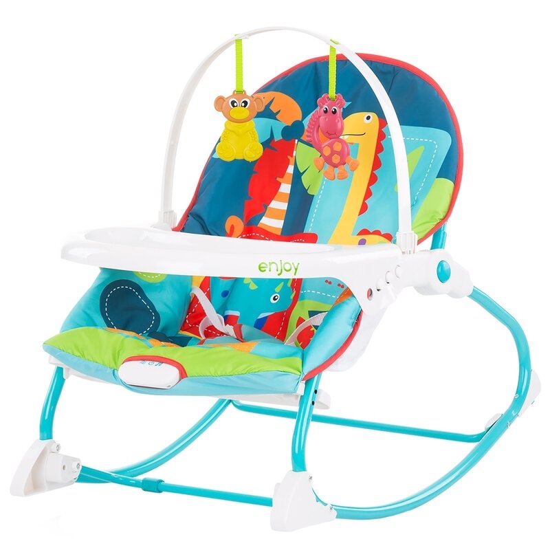 Chipolino - balansoar enjoy, cu vibratii, cu melodii, cu bara detasabila, albastru