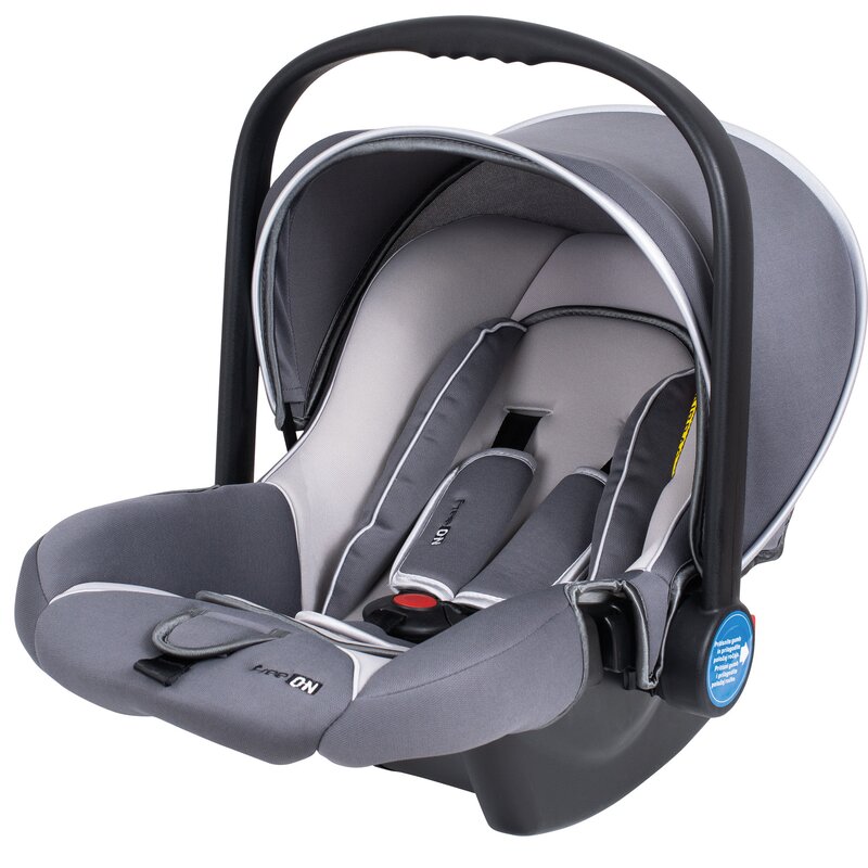 Scoica auto copii, orion, pentru grupele de greutate 0-13 kg, cu baldachin detasabil, maner reglabil, freeon, dark grey