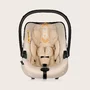 Scoica auto, Lionelo, i-Size Astrid, 0-13 Kg, 40-87 cm, Cu maner si capotina reglabile, Cu protectie laterala avansata, Salteluta confortabila, Testat ADAC, Conform cu standardul european de securitate R129, Bej - 25