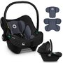 Scoica auto, Lionelo, i-Size Astrid, Include baza Isofix, 0-13 Kg, 40-87 cm, Cu maner si capotina reglabile, Cu protectie laterala avansata, Salteluta confortabila,  Testat ADAC, Conform cu R129, Negru/Gri - 19