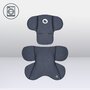 Scoica auto, Lionelo, i-Size Astrid, Include baza Isofix, 0-13 Kg, 40-87 cm, Cu maner si capotina reglabile, Cu protectie laterala avansata, Salteluta confortabila,  Testat ADAC, Conform cu R129, Negru/Gri - 22