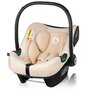 Scoica auto, Lionelo, i-Size Astrid, Include baza Isofix, 0-13 Kg, 40-87 cm, Cu maner si capotina reglabile, Cu protectie laterala avansata, Salteluta confortabila, Testat ADAC, Conform cu R129, Bej - 6
