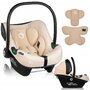 Scoica auto, Lionelo, i-Size Astrid, Include baza Isofix, 0-13 Kg, 40-87 cm, Cu maner si capotina reglabile, Cu protectie laterala avansata, Salteluta confortabila, Testat ADAC, Conform cu R129, Bej - 20