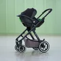 Scoica auto, Petite&Mars, Core Pro, 0-13 Kg, 40-87 cm, Cu salteluta, Maner reglabil, Tetiera ajustabila in 5 pozitii, ECE R129, 0 luni+, Negru/ Gri - 4