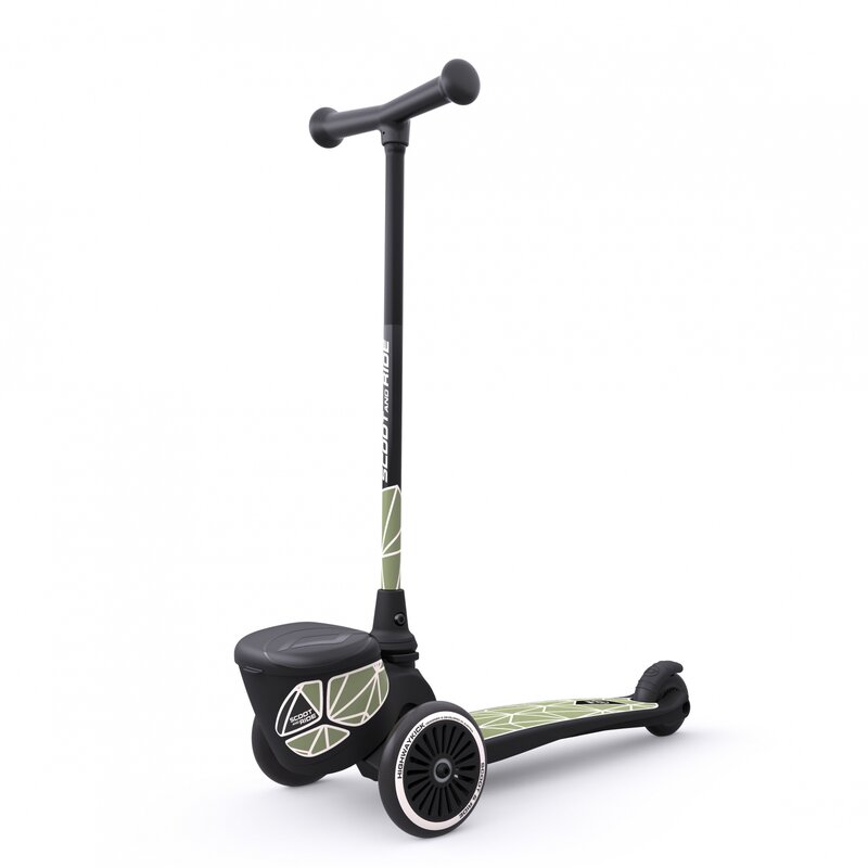 Scoot and ride - trotineta highwaykick 2 lifestyle, pliabila, cu roti luminoase, verde