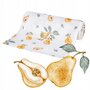 Scutec din bambus, Bocioland, Pears, Material certificat Oeko Tex Standard 100, Dimensiune mare, 75x75 cm, Multicolor - 2