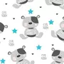 Scutec impermeabil, New Baby, Din flanel, Cu multiple intrebuintari, Dimensiune 57x47 cm, Cute Teddy - 2