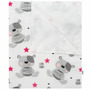 Scutec impermeabil, New Baby, Din flanel, Cu multiple intrebuintari, Dimensiune 57x47 cm, Cute Teddy Pink