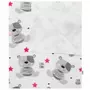 Scutec impermeabil, New Baby, Din flanel, Cu multiple intrebuintari, Dimensiune 57x47 cm, Cute Teddy Pink