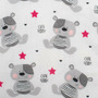 Scutec impermeabil, New Baby, Din flanel, Cu multiple intrebuintari, Dimensiune 57x47 cm, Cute Teddy Pink - 2