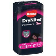 Huggies - DryNites Conv 8-15 ani Girl 9 buc, 27-57 kg