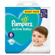 Pampers - Scutece Active Baby 6, Giant Pack, 56 buc