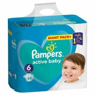 Pampers - Scutece  Active Baby 6 Giant Pack  68 buc