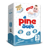 Scutece pentru bebelusi Pine Soft - Pachet Advantage - Pine Maxi 4-9 kg x 42 buc