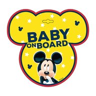 Seven - Semn de avertizare Baby on Board Mickey