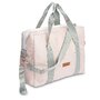 Geanta pentru mamici, Sensillo, Indiana, Cu aspect de geanta sport, Din material impermeabil, Cu fermoar, 43 x 43 x 13 cm, Roz - 1