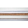 Saltea pentru patut, Sensillo, 120x60x8 cm, Compozitie cocos-spuma-cocos, Husa detasabila, Pentru patut de lemn sau pliabil, Nivel duritate H3 (dur), OEKO-TEX Standard 100, Alb - 4