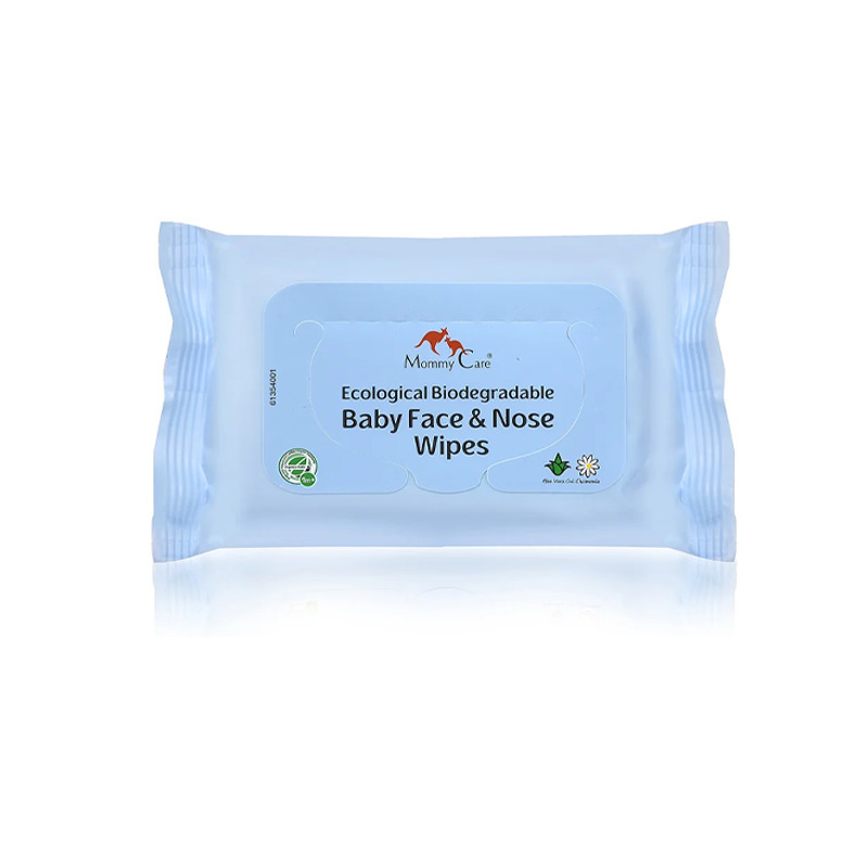 Mommy Care - Servetele umede biodegradabile pentru fata si nas