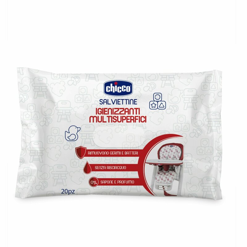 Chicco - servetele umede igienizante cu actiune rapida, 20buc